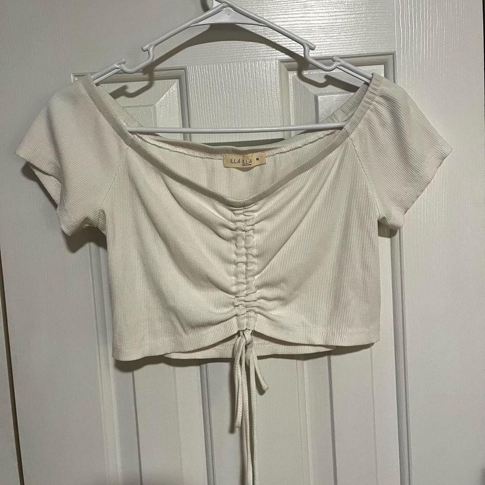 White Crop Top